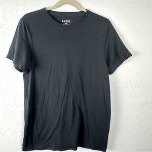 Rhône Men’s Black/Gray Short Sleeve Crew Neck T-Shirt